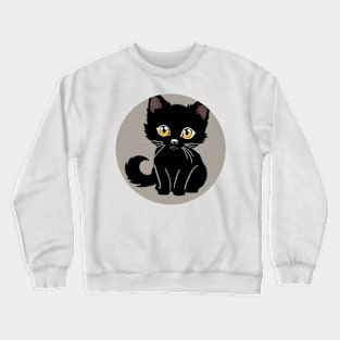 Cute black cat Crewneck Sweatshirt